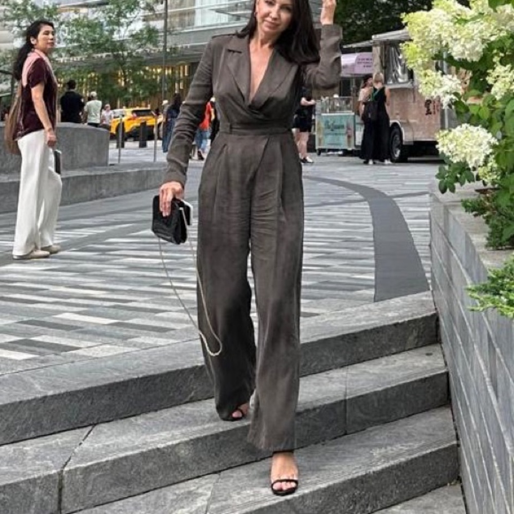 Massimo Dutti Dark Gray Jumpsuit